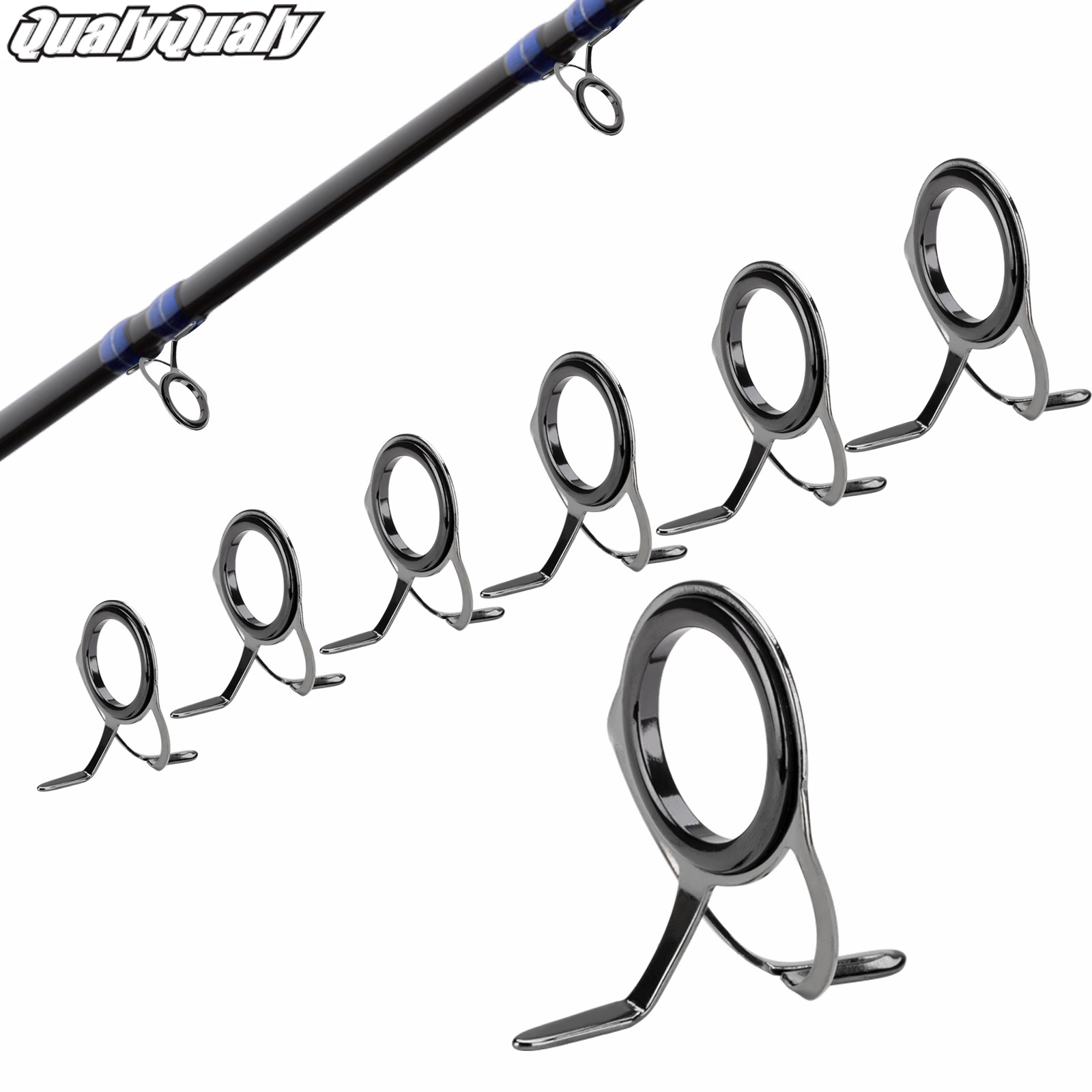 Fishing Rod Repair Kit - 7 pezzi Kit di riparazione guide