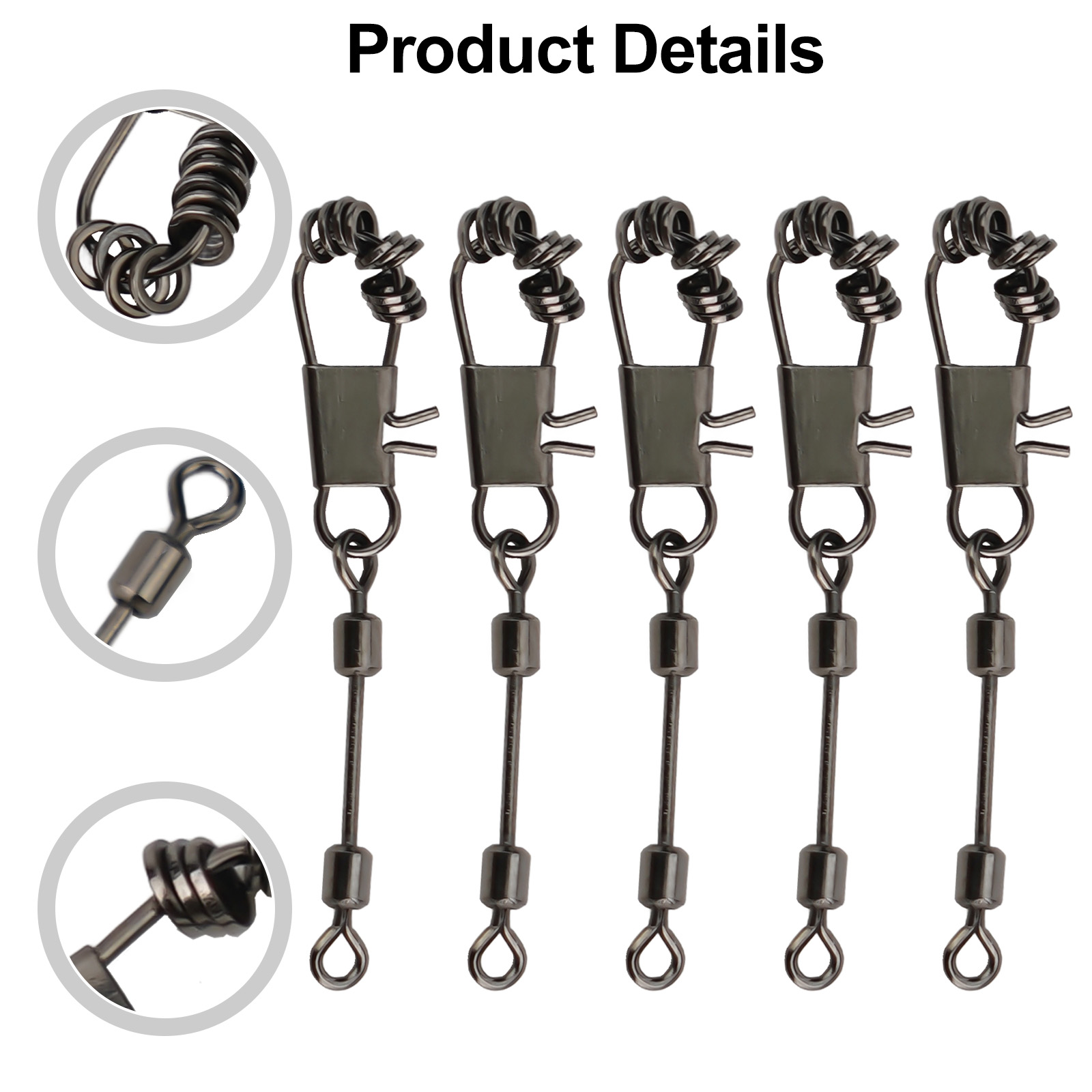 Fishing Rod Fly - 10/20/50 pezzi PICCOLI OVAL-TIPPET 2mm O-Ring-Roy