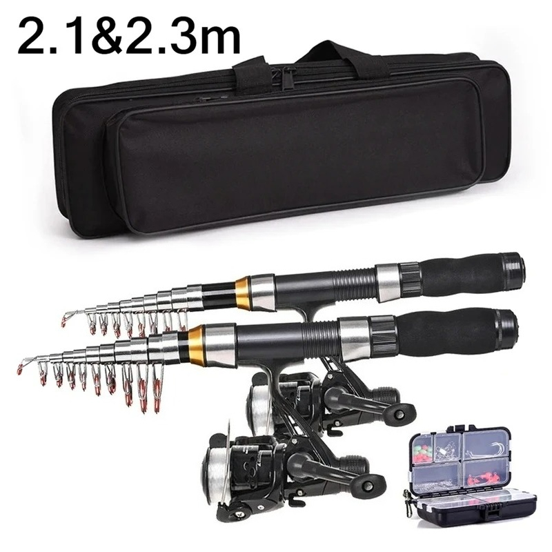 Fishing Rod Combo - BRAVMAK 2.1/2.3 mCanna da pesca telescopica