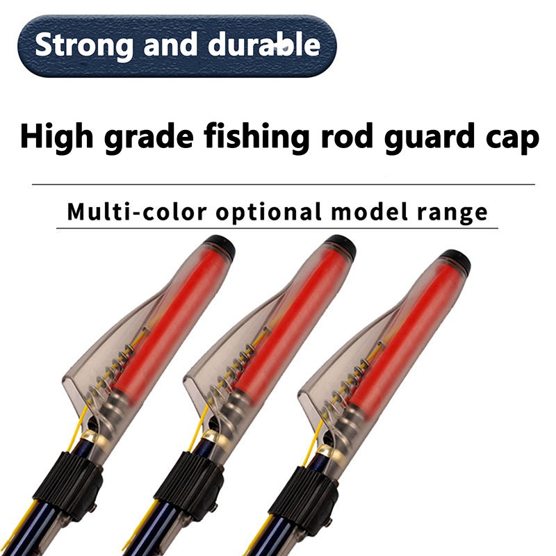 Fishing Rod Building Kit - 1 Pezzo Copritesta Trasparente per Canna