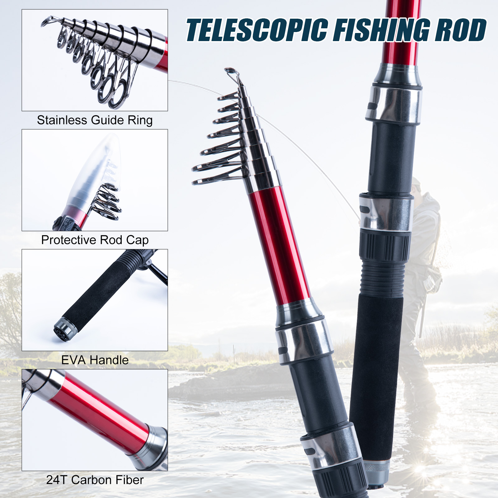 Goture Set Canna da Pesca Tele - Fishing Rod Combo recensione e prezzo