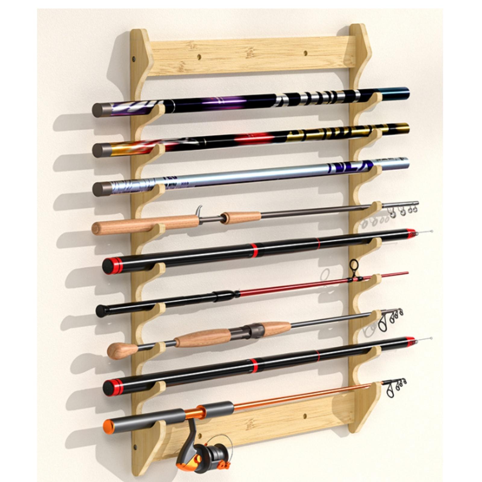 Supporto da Parete in Bambù pe - Fishing Rod Rack recensione e prezzo