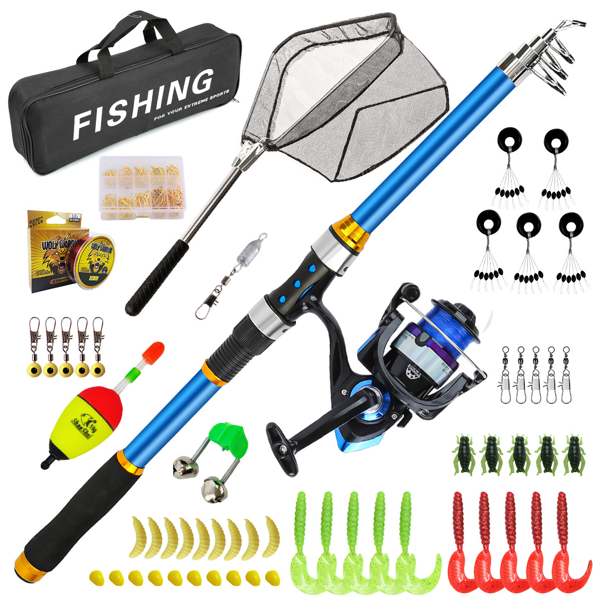 Set di canne da pesca telescop - Fishing Rod Combo recensione e prezzo